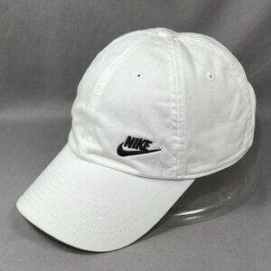 Nike Heritage86 Strapback Hat White 1Size Adjustable Swoosh Golf Tennis Dad Mens